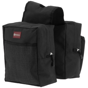 Randol's Western dubbele zadeltas Zwart