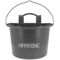 Hippotonic voederbak met haken en handvat Donkergrijs