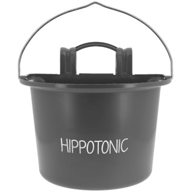 Hippotonic voederbak met haken en handvat Donkergrijs Hippotonic voederbak met haken en handvat Donkergrijs