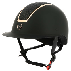 Equithème Glint Mat Helm Mat zwart / roze