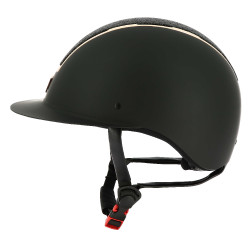 Equithème Glint Mat Helm Mat zwart / roze