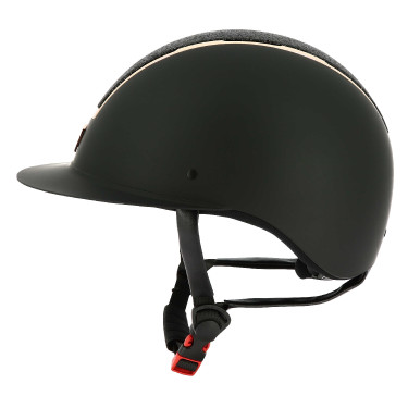 Equithème Glint Mat Helm Mat zwart / roze