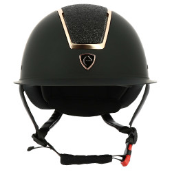 Equithème Glint Mat Helm Mat zwart / roze