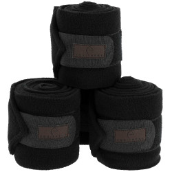 Equithème polobandages set van 4 Zwart