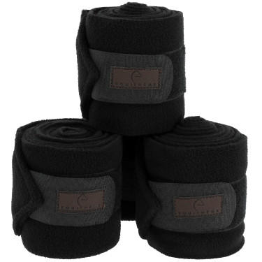 Equithème polobandages set van 4 Zwart