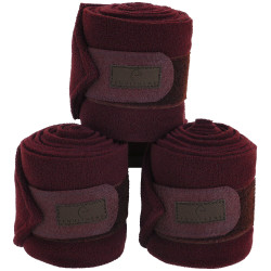 Equithème polobandages set van 4 Bordeaux Equithème polobandages set van 4 Bordeaux