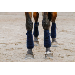 Equithème polobandages set van 4 Marine Marineblauw