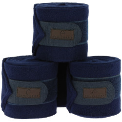 Equithème polobandages set van 4 Marine Marineblauw
