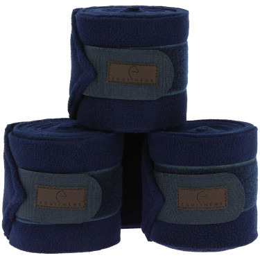 Equithème polobandages set van 4 Marine Marineblauw