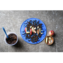 Lik-It liksteenmat Graze Maze Blauw