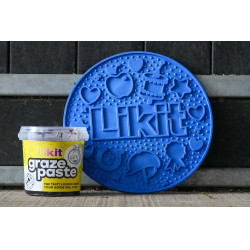 Lik-It liksteenmat Graze Maze Blauw