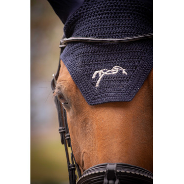 Paardendeken Pénélope Katoen Marine Marineblauw