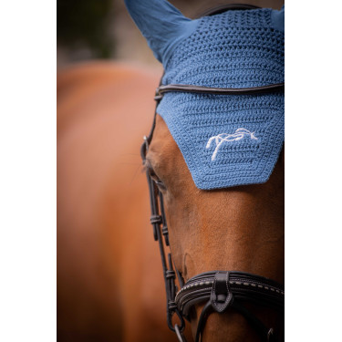 Paardendeken Pénélope Katoen Lagoonblauw
