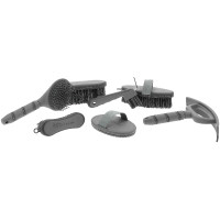 Zachte borstel Ik hou van je Equithème Strass Grijs Zachte borstel Ik hou van je Equithème Strass Grijs