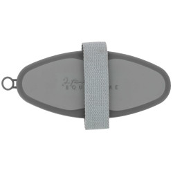 Zachte borstel Ik hou van je Equithème Strass Grijs