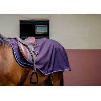 Zadeldeken Equithème Tyrex 600D Fleece Zwart Zadeldeken Equithème Tyrex 600D Fleece Zwart