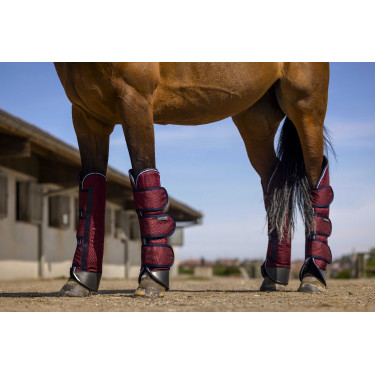 Transportbeschermers Equithème Tyrex 1200D Versterkt Bordeaux