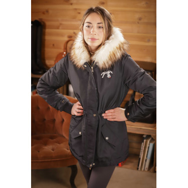 Parka Pénélope Mega Lyon Zwart