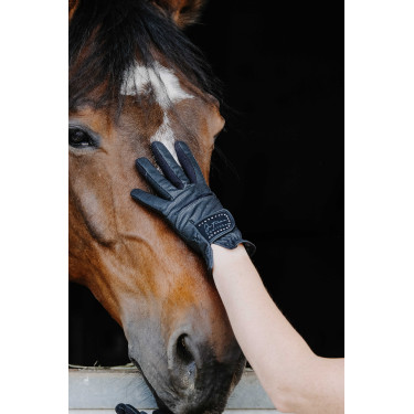 Handschoenen Ik hou van je Equithème Strass Zwart Handschoenen Ik hou van je Equithème Strass Zwart