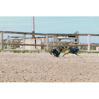 Fleecehemd voor hond Equithème Marine Marineblauw