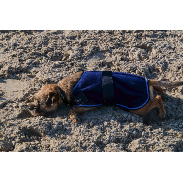 Fleecehemd voor hond Equithème Marine Marineblauw