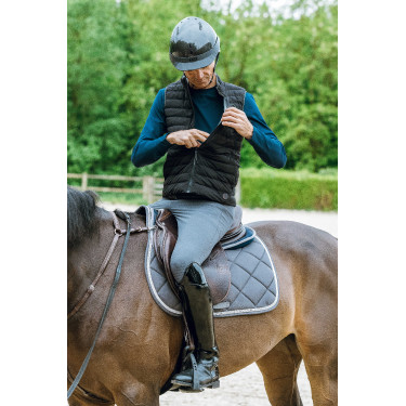 Verwarmd vest Equithème Charlie Zwart