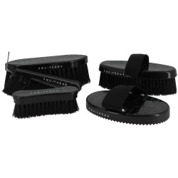 Zachte borstel Equithème Teenage Zwart