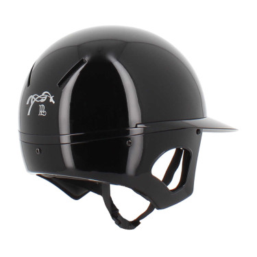 Pénélope matte helm met lange klep Glanzend zwart Pénélope matte helm met lange klep Glanzend zwart
