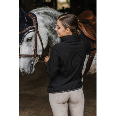 Waterafstotende jas Ik hou van je Equithème Dakota Zwart