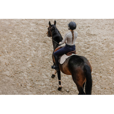 T-shirt Equithème Originals Mélodie Taupe Bruin