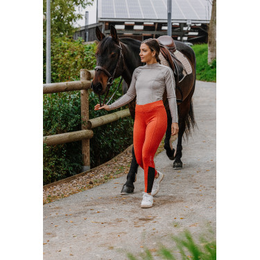 T-shirt Equithème Originals Mélodie Taupe Bruin