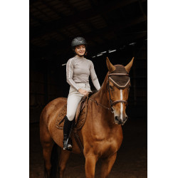 T-shirt Equithème Originals Mélodie Taupe Bruin