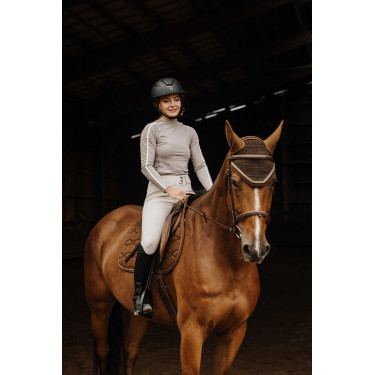 T-shirt Equithème Originals Mélodie Taupe Bruin