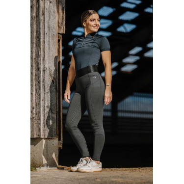 Legging Je t'aime Equithème Iris Zwart