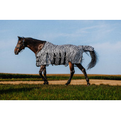 Rijhemd Riding World Belly Mesh Zwart / wit zebrapatroon Motieven Rijhemd Riding World Belly Mesh Zwart / wit zebrapatroon Motieven