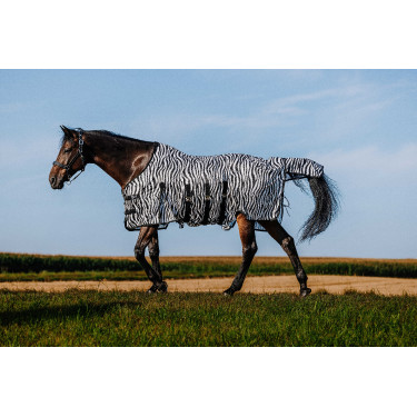 Rijhemd Riding World Belly Mesh Zwart / wit zebrapatroon Motieven Rijhemd Riding World Belly Mesh Zwart / wit zebrapatroon Motieven