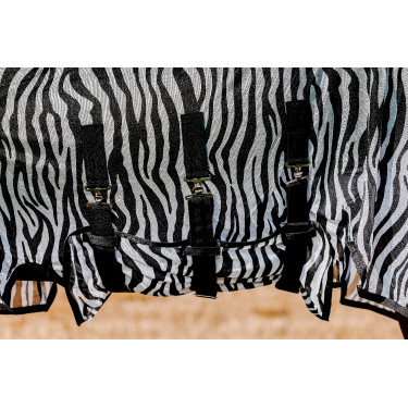 Rijhemd Riding World Belly Mesh Zwart / wit zebrapatroon Motieven Rijhemd Riding World Belly Mesh Zwart / wit zebrapatroon Motieven