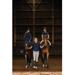 Polo Equithème Lucas Marine Marineblauw Polo Equithème Lucas Marine Marineblauw