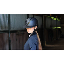 Afneembare rand voor Lami-Cell Strass-helm Zwart