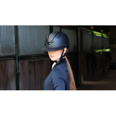 Afneembare rand voor Lami-Cell Strass-helm Zwart