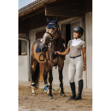 Polo Equithème Tokyo Taupe Bruin Polo Equithème Tokyo Taupe Bruin