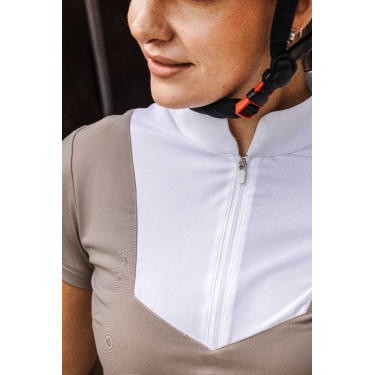 Polo Equithème Tokyo Taupe Bruin Polo Equithème Tokyo Taupe Bruin