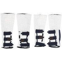 Equithème Pro vliegenbeschermers per 4 Wit Equithème Pro vliegenbeschermers per 4 Wit