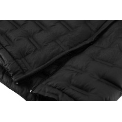 Lange naadloze gewatteerde jas Je t'aime Equithème Navina dames Zwart