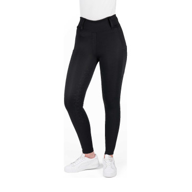 Equithème Alizé dameslegging met volledige siliconen grip Zwart Equithème Alizé dameslegging met volledige siliconen grip Zwart