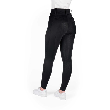 Equithème Alizé dameslegging met volledige siliconen grip Zwart Equithème Alizé dameslegging met volledige siliconen grip Zwart