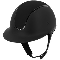 EquitHEME Soazy Mat Crystal helm x 5 Zwart / Strass