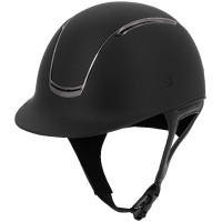 Cap Equithème Soazy Mat Chrome zilver Zwart / chroom