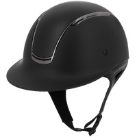Equithème Soazy Mat Chrome zwarte cap
