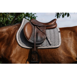 Zadelpad Equithème Softypop Donkergrijs
